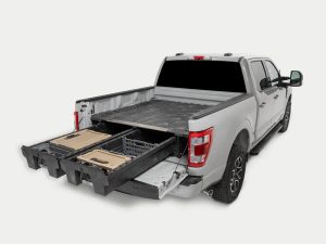 Decked brand truck bed drawer system