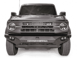 Fab Fours Vengeance front bumper installed on Ford Bronco