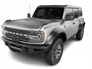 Bushwacker Extend-A-Fender Black Fender Flare for Ford Bronco