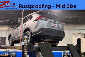 Mid size vehicle rustproofing service